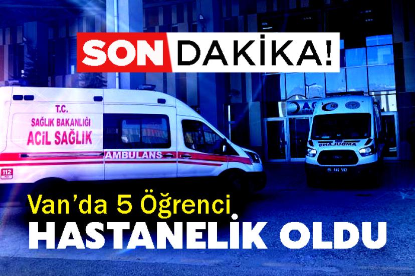 Van’da 5 Öğrenci Hastanelik Oldu