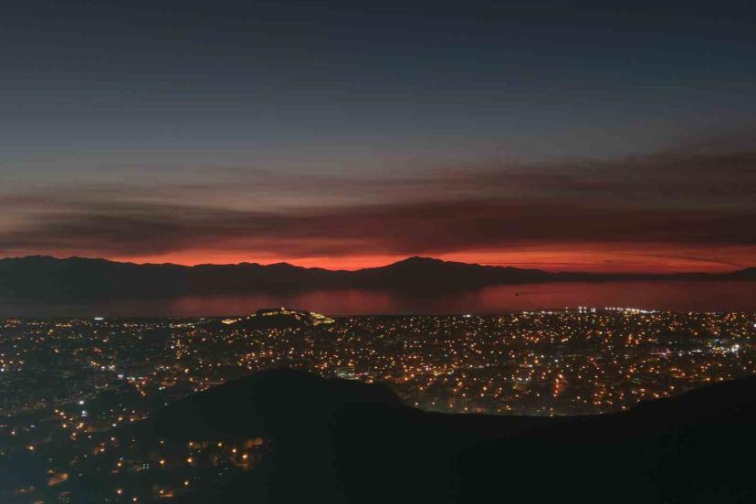 Van’da büyüleyici günbatımı