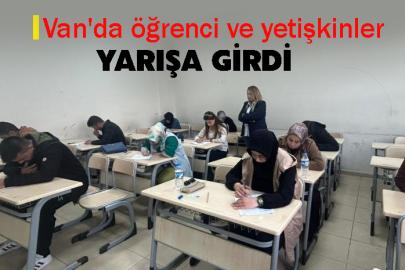 Van'da öğrenci ve yetişkinler yarışa girdi