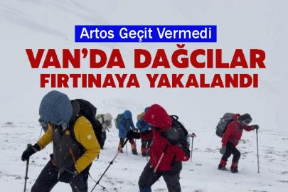 Artos Dağı’nda Dağcılar fırtınaya yakalandılar