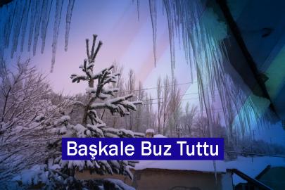 Başkale Buz Tuttu