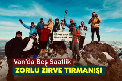 Erek Dağı’na zirve tırmanışı