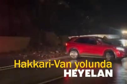 Hakkari-Van yolunda heyelan