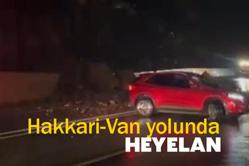 Hakkari-Van yolunda heyelan