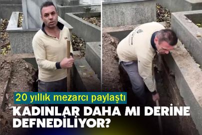 Kadınlar daha mı derine defnediliyor? 20 yıllık mezarcı paylaştı