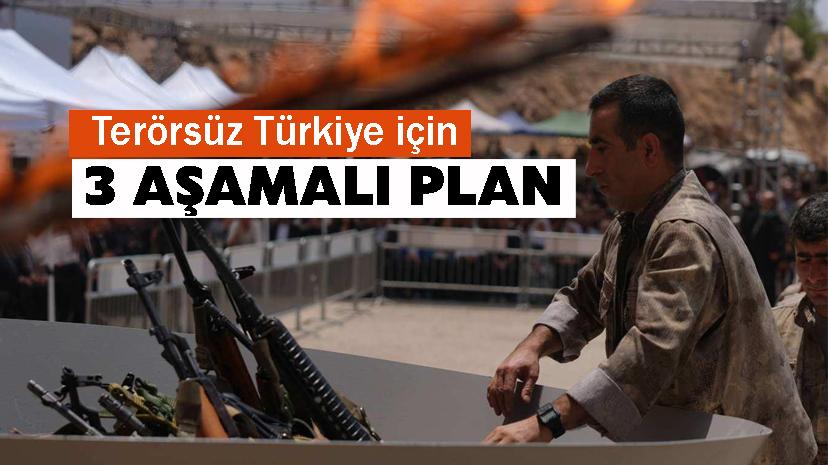 Terörsüz Türkiye için 3 aşamalı plan