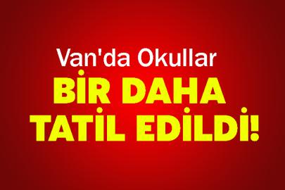 Van'da Okullar bir daha Tatil Edildi!