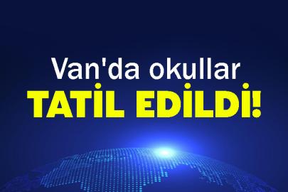 Van’da Okullar Tatil Edildi
