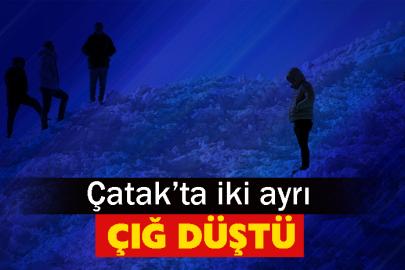 Çatak’ta iki ayrı çığ düştü