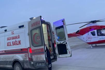 Muş’ta solunum sıkıntısı yaşayan bebek Van’a nakledildi
