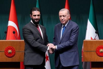 SON DAKİKA! Cumhurbaşkanı Erdoğan, Şara ile görüştü