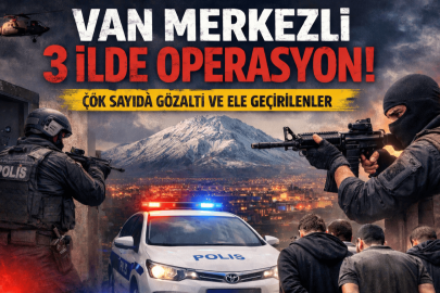 Van merkezli operasyonda 7 gözaltı