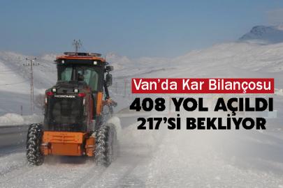 Van’da Kar Bilançosu: 408 Yol Açıldı, 217’si Bekliyor