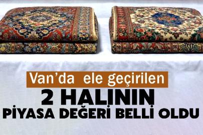 Van’da  ele geçirilen 2 halının Piyasa Değeri belli oldu