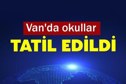 Van'da okullar tatil edildi