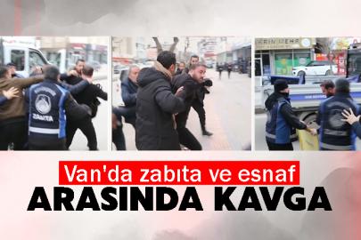 Van'da zabıta ve esnaf arasında kavga