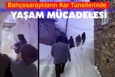 Bahçesaraylıların Kar Tünellerinde Yaşam Mücadelesi
