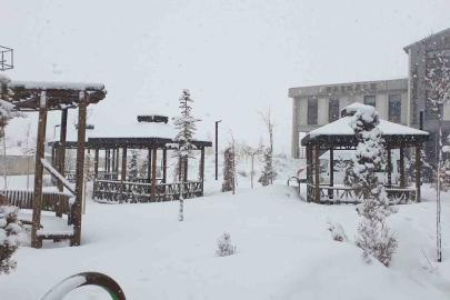 Başkale’de kar yağışı