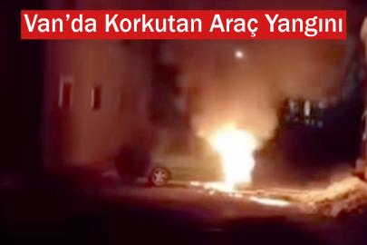 Van’da Korkutan Araç Yangını