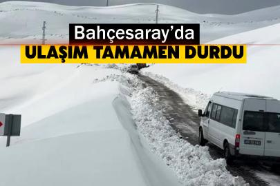 Bahçesaray’da Ulaşım Tamamen Durdu