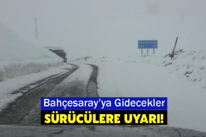 Bahçesaray Yolu'nda Sürücüler Dikkat