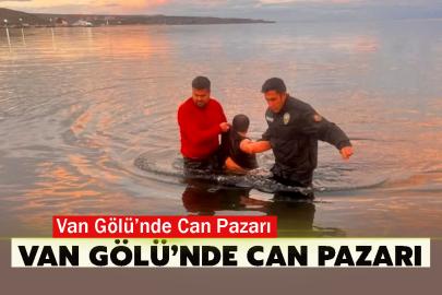 Van Gölü’nde Can Pazarı: Polisler Buz Gibi Suya Atladı