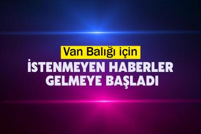Van Balığı için istenmeyen haberler gelmeye başladı