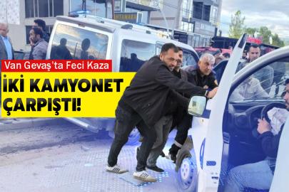 Van Gevaş’ta Feci Kaza: İki Kamyonet Çarpıştı!