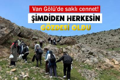 Van Gölü'de saklı cennet! Şimdiden herkesin gözdesi oldu