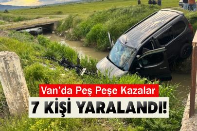 Van’da Peş Peşe Kazalar: 7 Kişi Yaralandı!
