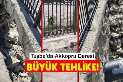 Tuşba'da Akköprü Deresi Büyük Tehlike!