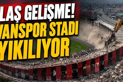 Flaş gelişme! Vanspor Stadı Yıkılıyor