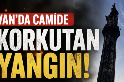 Van’da camide yangın
