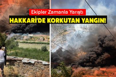 Hakkari'de Korkutan yangın! Ekipler Zamanla Yarıştı