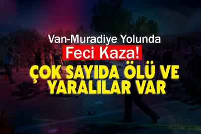 Van-Muradiye Yolunda Feci Kaza! Çok Sayıda Ölü ve Yaralılar Var