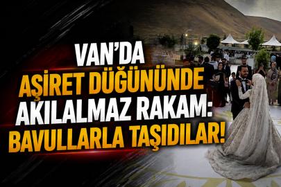 Van'da Aşiret Düğününde Akılalmaz Rakam: Bavullarla Taşıdılar!
