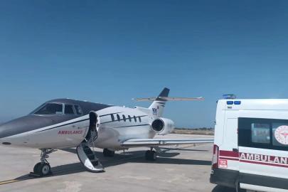 Van’da bir aylık bebek için uçak ambulans havalandı