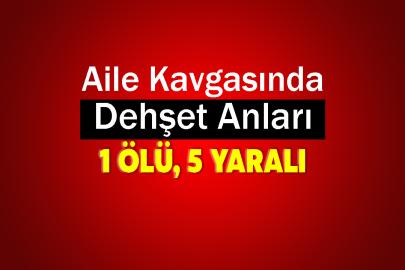 Aile Kavgasında Dehşet Anları: 1 ölü, 5 yaralı