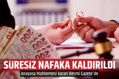 Flaş Gelişme: Süresiz Nafaka Kaldırıldı