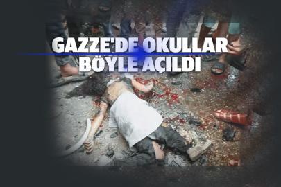 Gazze'de okullar böyle açıldı