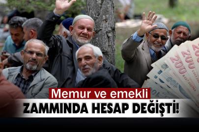 Memur ve emekli zammında hesap değişti!