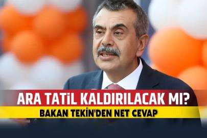 Okullarda ara tatil kaldırılacak mı? Bakan Tekin'den Net cevap