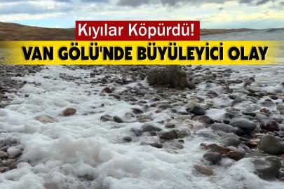 Van Gölü'nde Büyüleyici Olay: Kıyılar Köpürdü!