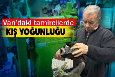 Van’daki tamircilerde kış yoğunluğu