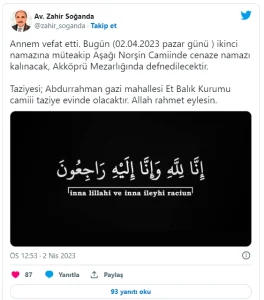 Zahir Soğanda'nın acı günü!