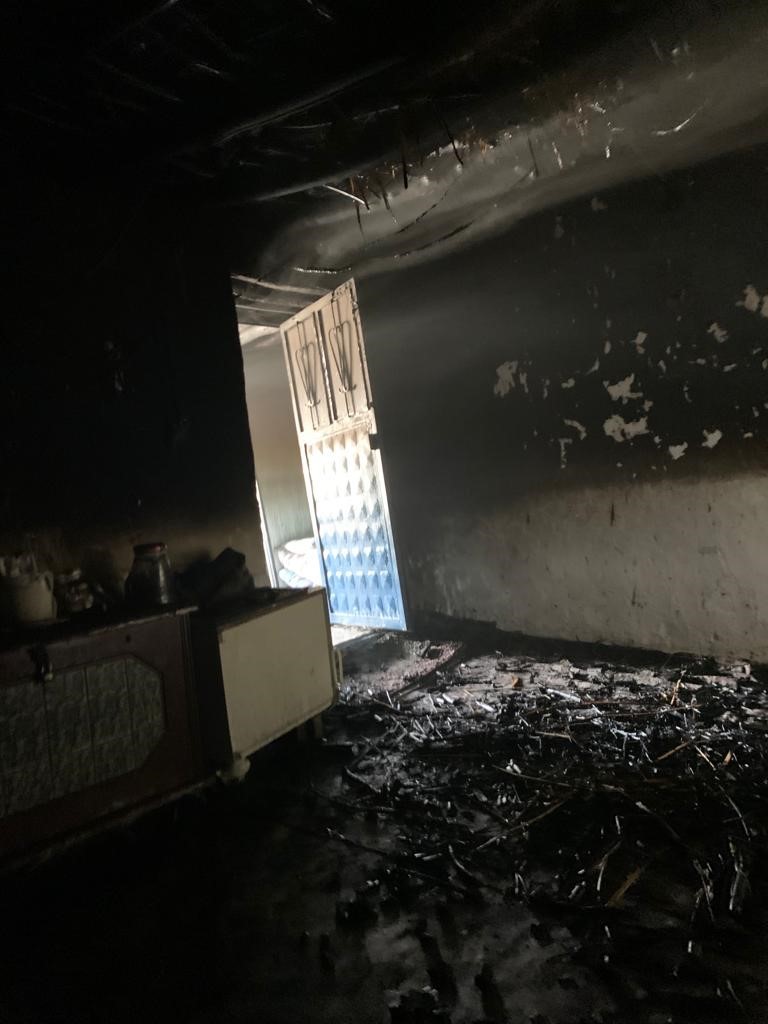 Van’da ev yangını