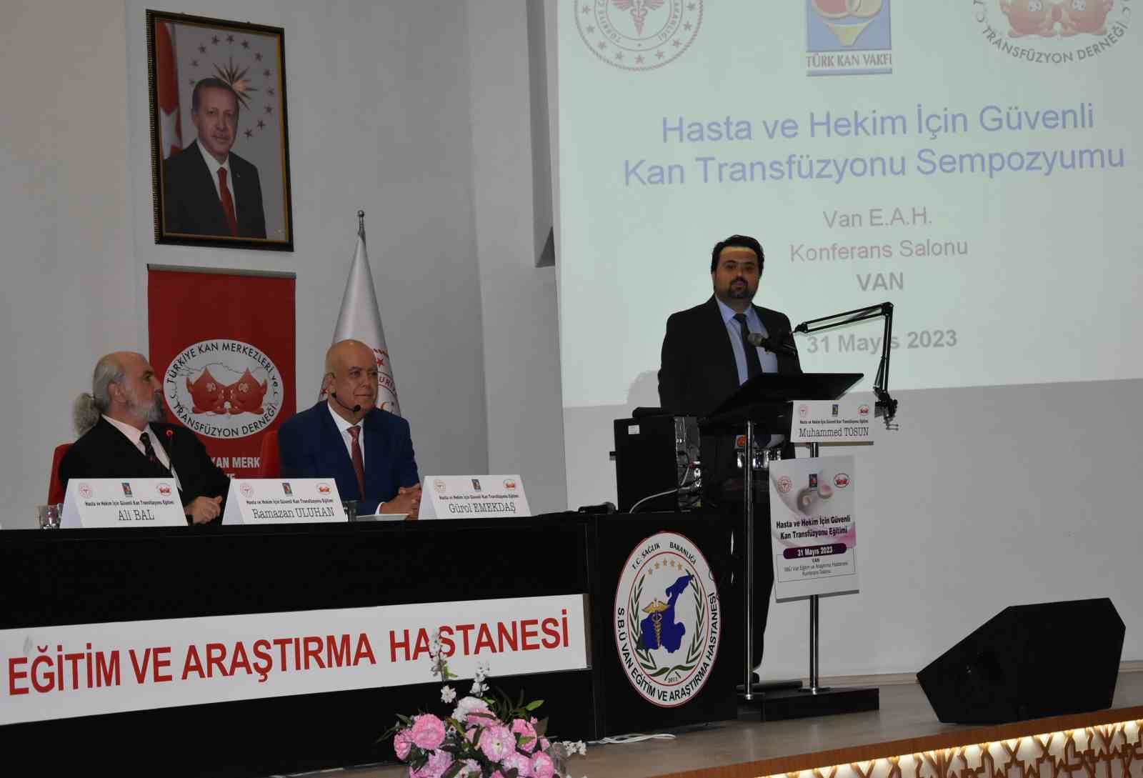 Van’da “Hasta ve Hekim İçin Güvenli Kan Transfüzyonu” eğitim semineri