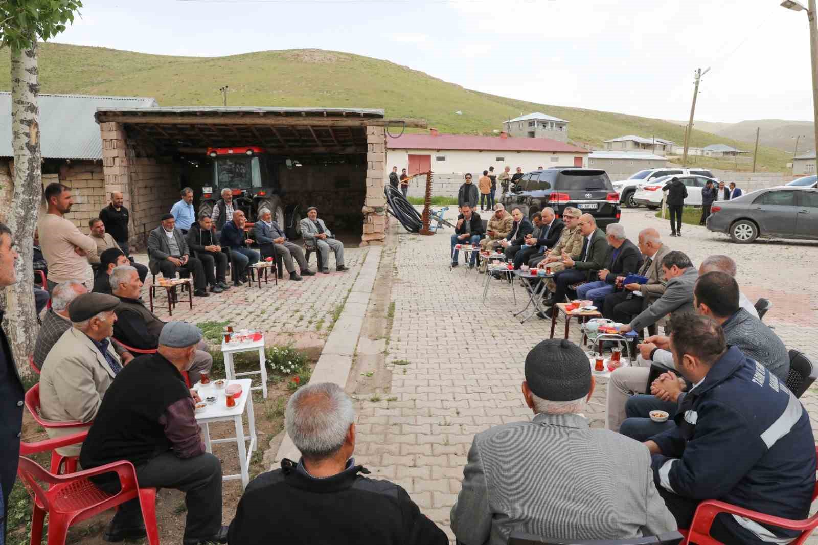 Kaymakam Aydın, kırsal mahallelerdeki çalışmaları inceledi