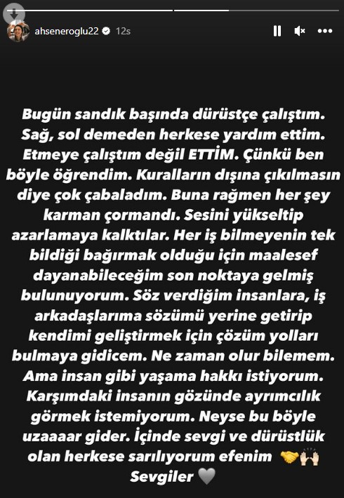 Oyuncu Ahsen Eroğlu, seçim sonucunun ardından ülkeyi terk etme kararı aldı