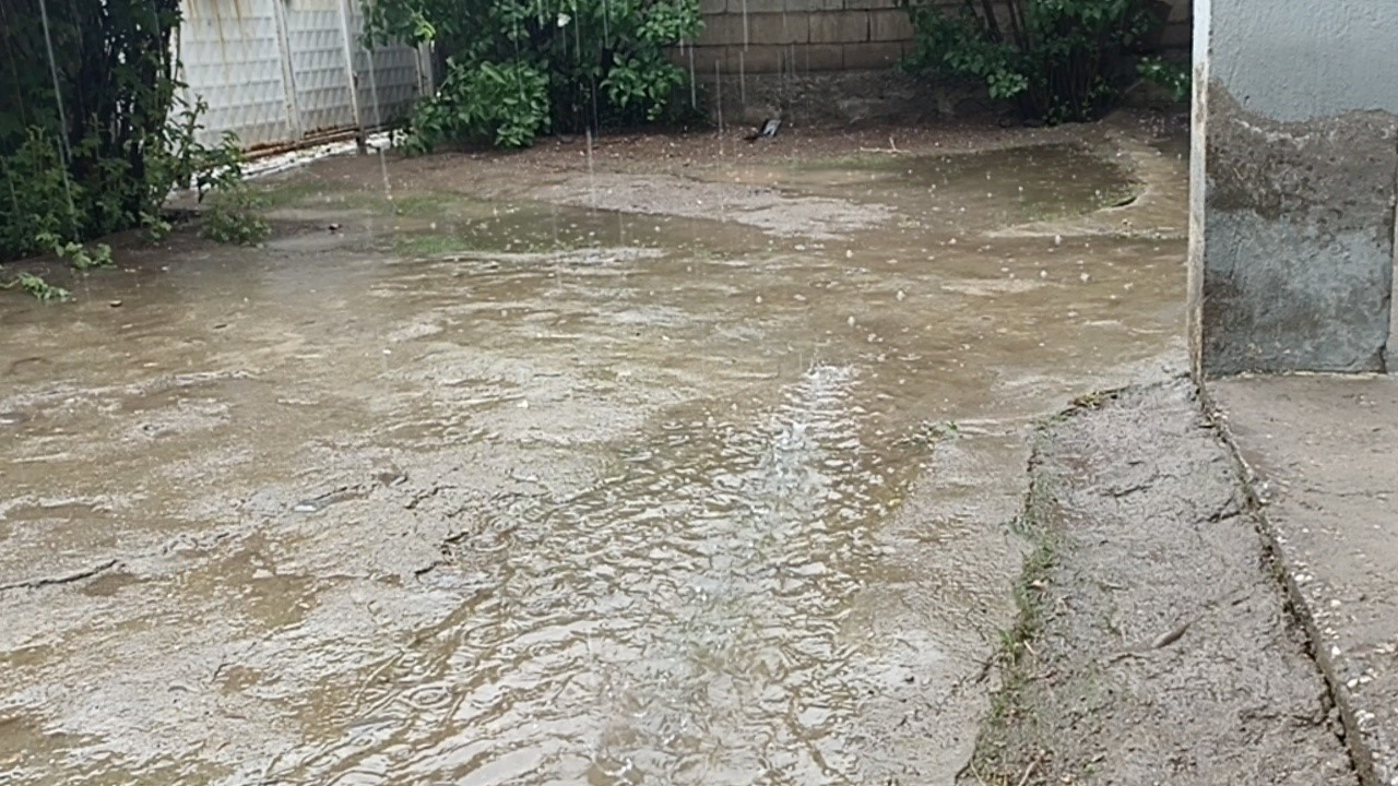 Erciş’te yağmur etkili oldu